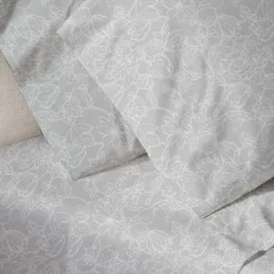 Menta Printed Sheet Set 020 Grey Single (160x250)