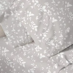 Menta Printed Sheet Set 040 Grey Single (160x250)