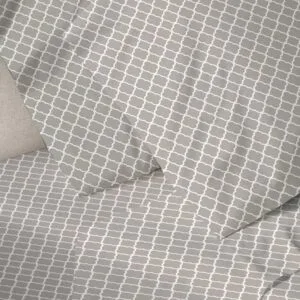 Menta Printed Sheet Set 530 Grey Double (200x250)