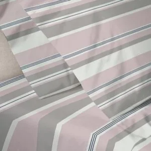 Menta Embroidered 550 Pink Double Sheet Set (200x250)