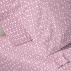Menta Embroidered 940 Pink King-Size Sheet Set (235x250)