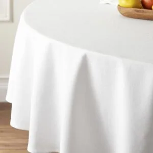 MINORCA White Unbleached Tablecloth 105x105