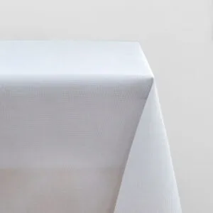 IBIZA Unbleached White Tablecloth 105x105