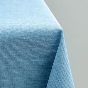 IBIZA Unbleached Blue Tablecloth 150x150
