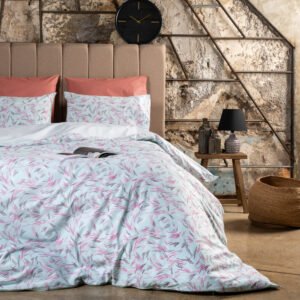 “Luna” Paint Pink Duvet Cover - Single 165x245
