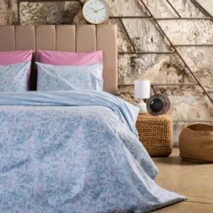 “Luna” Lilly Blue Duvet Cover - Giant 245x265