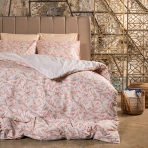 “Luna” Quilt Cover in Terracotta - Double 205x245