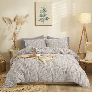 “Marta” Planta Blue Sheet Set - Single 165x260 (x2) + 50x70 (x1)