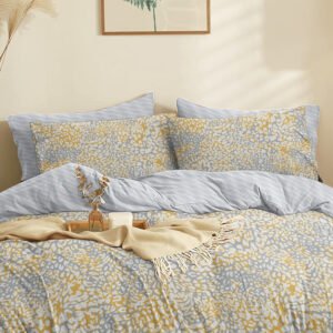 “Marta” Blot Gold Duvet Cover - Single 165x245