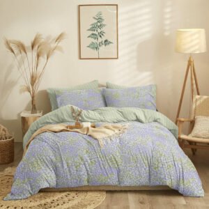 “Marta” Blot Olive Sheet Set - Single 165x260 (x2) + 50x70 (x1)