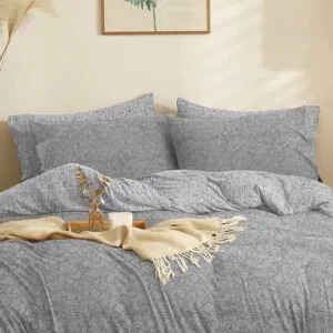 “Marta” Eden Grey Duvet Cover - King Size 225x245