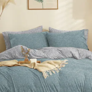 “Marta” Eden Pine Green Duvet Cover - Single 165x245