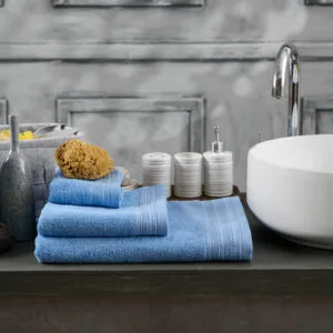 Solid-Color Towel “New Cotton Series” Sky Blue - Bath Towel 75x150