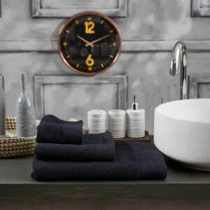 Solid-Color “New Cotton Series” Black Towel - Bath Towel 75x150