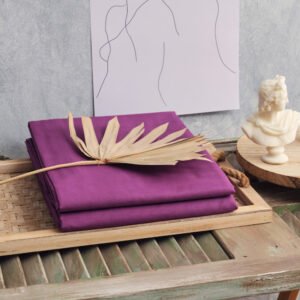 “Power Nap” Plum Duvet Cover - Single 165x250