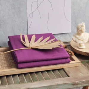 “Power Nap” Plum Sheet Set - Double 200x240 (x2) + 50x70 (x2)