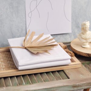 "Power Nap" White Duvet Cover - Single 165x250