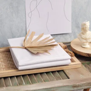"Power Nap" White Sheet Set - Double 200x240 (x2) + 50x70 (x2)