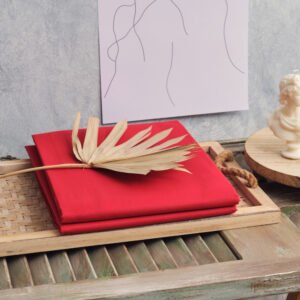"Power Nap" Red Duvet Cover - Single 165x250