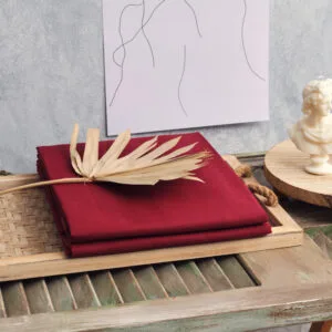 “Power Nap” Burgundy Sheet Set - Double 200x240 (x2) + 50x70 (x2)