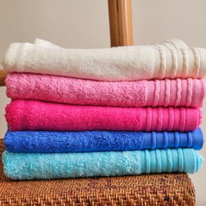 "Baboo" Solid-Color Towel – Pink