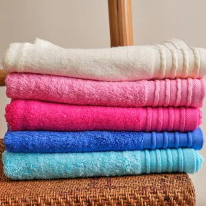 "Baboo" Turquoise Solid-Color Towel